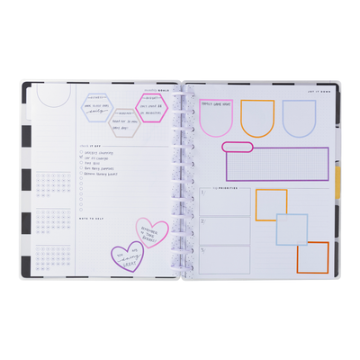 Undated Sweet & Simple Customizable Planner - Big Monthly Layout - 12 Months