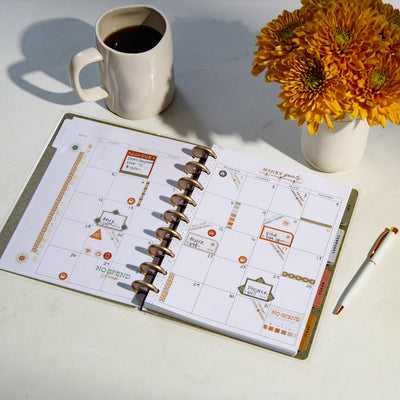 Undated Sage & Terracotta Customizable Budget Planner - Classic Budget Layout - 12 Months