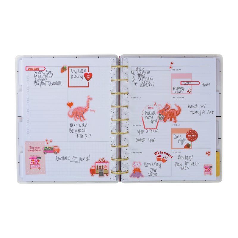 Undated Sweet & Simple Customizable Planner - Classic Dashboard Layout - 12 Months