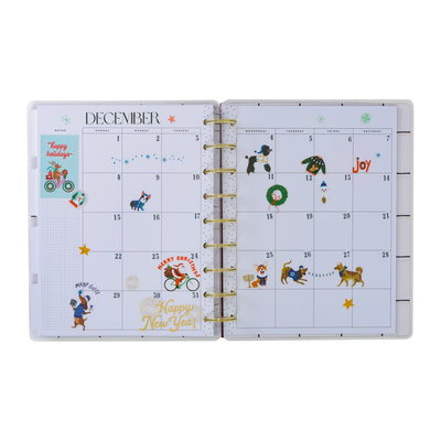 Undated Sweet & Simple Customizable Planner - Classic Dashboard Layout - 12 Months