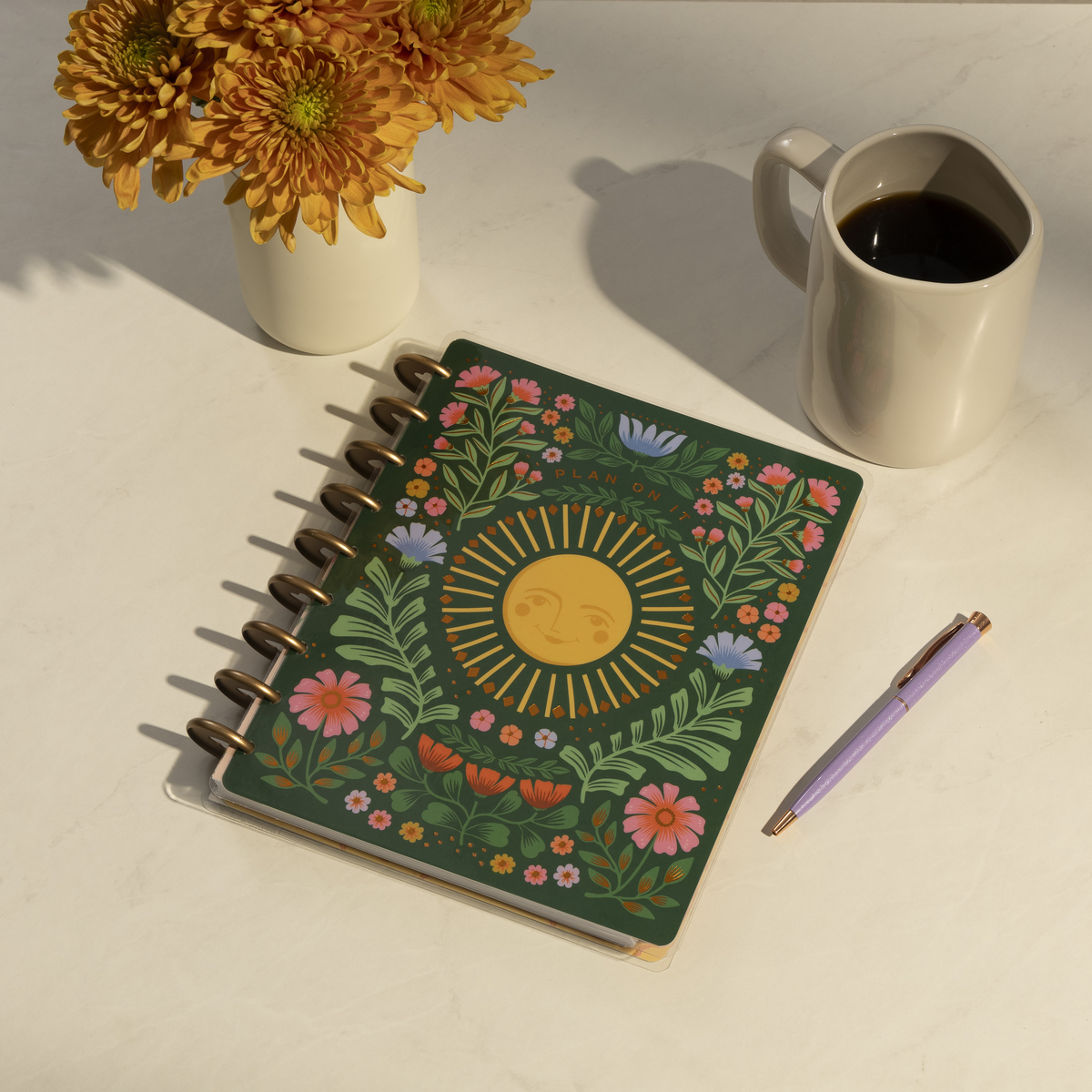 Undated Golden Meadow Customizable Planner - Classic Productivity Layo ...