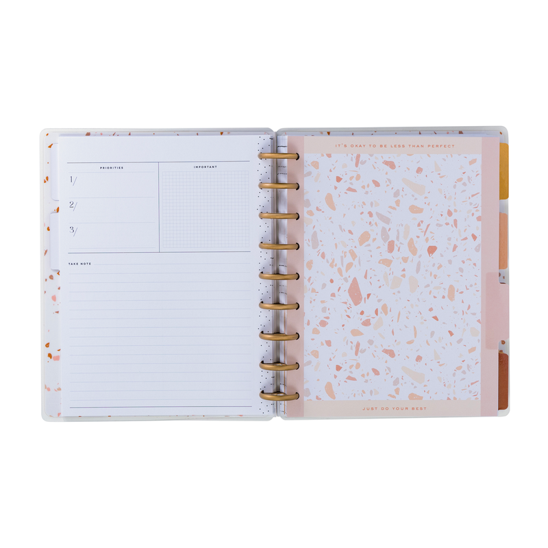 Undated Sand & Stone Customizable Recovery Planner - Classic Recovery Layout - 12 Months