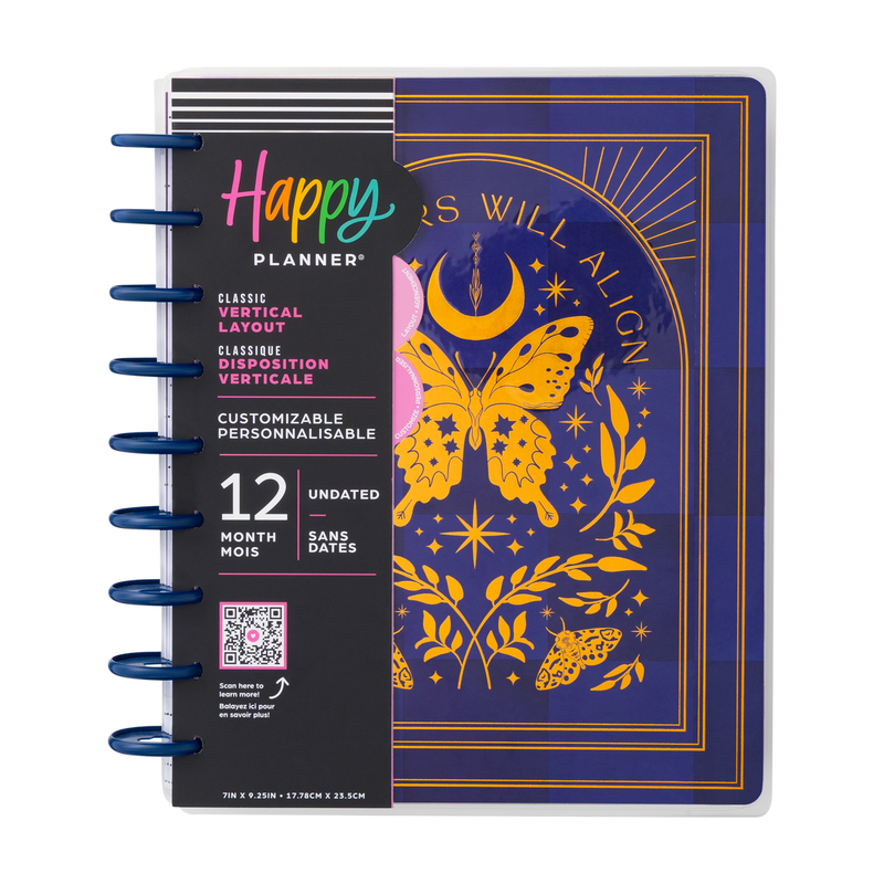 Undated Share Your Magic Customizable Planner - Classic Vertical Layout - 12 Months