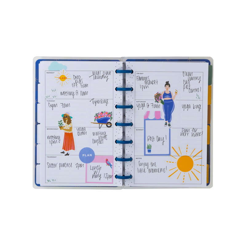 Undated Share Your Magic Customizable Planner - Mini Horizontal Layout - 12 Months