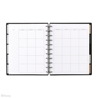 Undated DELUXE Disney Mod Mickey Mouse Customizable Planner -  Big Horizontal Layout - 12 Months