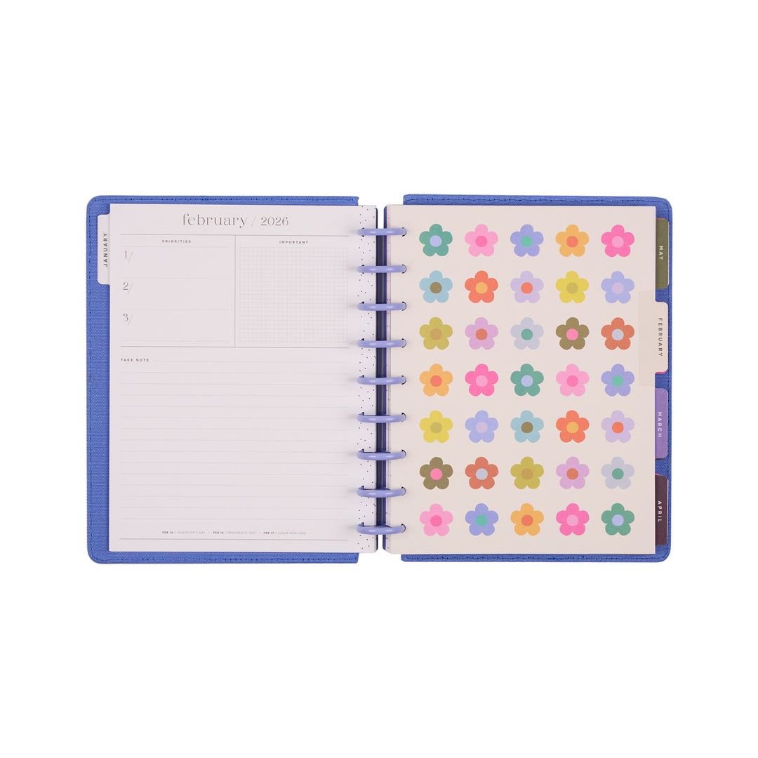 2026 SPECIALTY Florescent Florals Customizable Planner - Classic