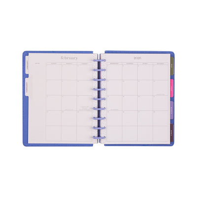 2039 SPECIALTY Florescent Florals Customizable Planner - Classic Vertical Layout - 12 Months