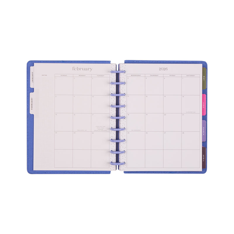 2039 SPECIALTY Florescent Florals Customizable Planner - Classic Vertical Layout - 12 Months