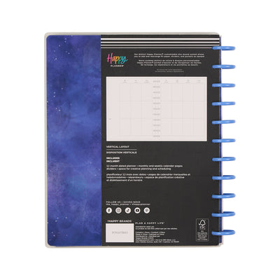 2046 Star Signs Customizable Planner - Big Vertical Layout - 12 Month