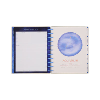 2038 Star Signs Customizable Planner - Big Vertical Layout - 12 Month