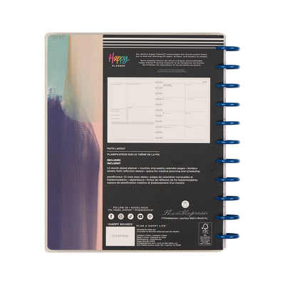 2048 Watercolor Grace Customizable Faith Planner - Big Faith Layout - 12 Month