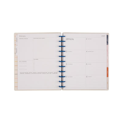 2042 Watercolor Grace Customizable Faith Planner - Big Faith Layout - 12 Month