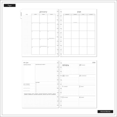 2045 Watercolor Grace Customizable Faith Planner - Big Faith Layout - 12 Month