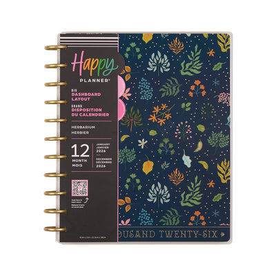 2043 Herbarium Customizable Planner - Big Dashboard Layout - 12 Months
