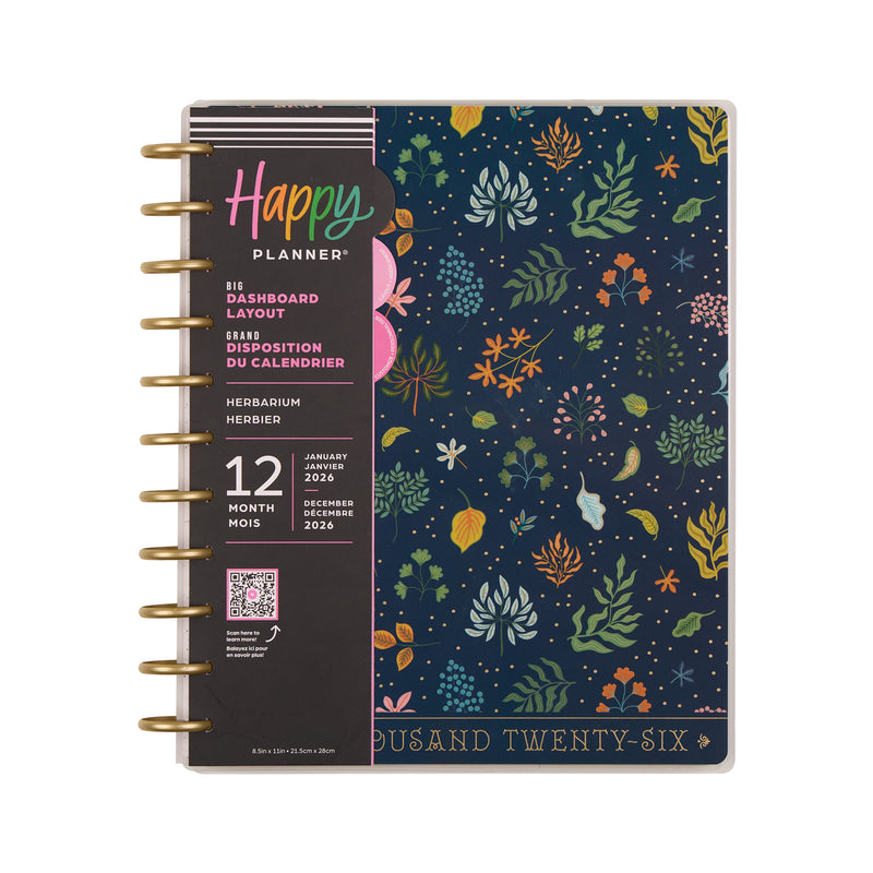 2043 Herbarium Customizable Planner - Big Dashboard Layout - 12 Months