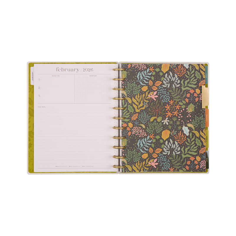 2037 Herbarium Customizable Planner - Big Dashboard Layout - 12 Months