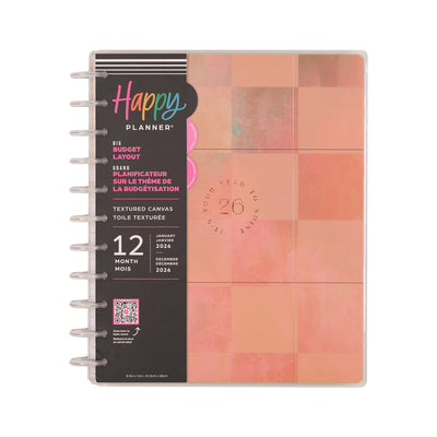 2046 Textured Canvas Customizable Budget Planner - Big Budget Layout - 12 Month