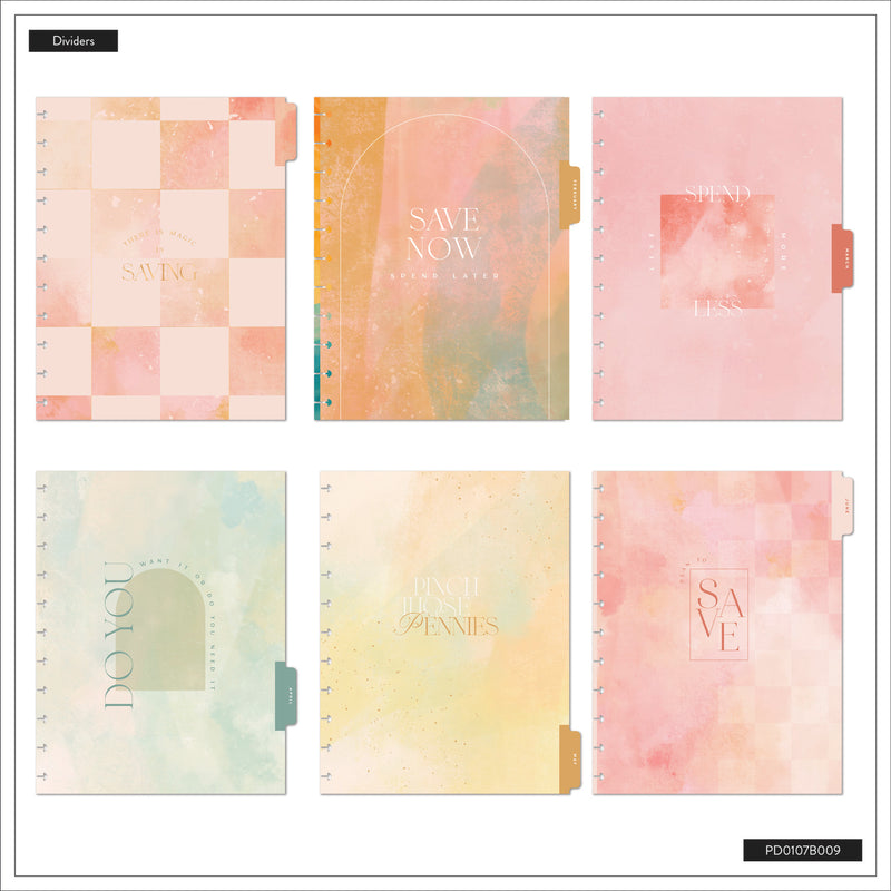 2043 Textured Canvas Customizable Budget Planner - Big Budget Layout - 12 Month