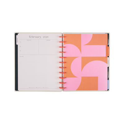 2040 Pop Splash Customizable Planner - Big Dashboard Layout - 12 Month