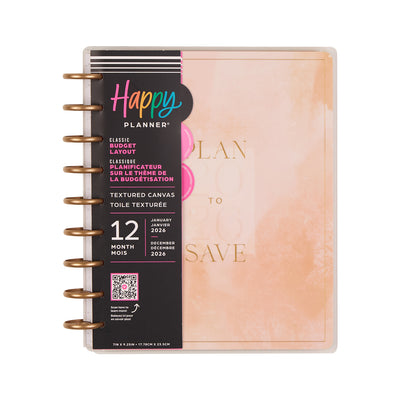 2049 Textured Canvas Customizable Budget Planner - Classic Budget Layout - 12 Month