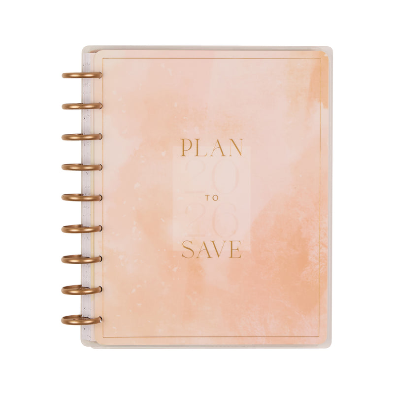 2026 Textured Canvas Customizable Budget Planner - Classic Budget Layout - 12 Month