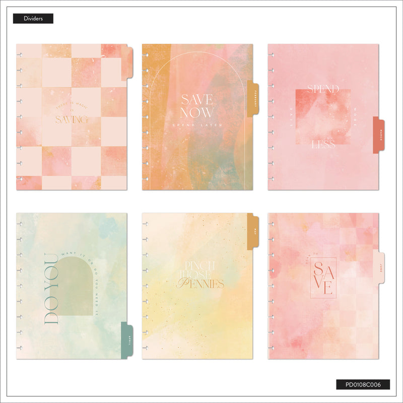 2046 Textured Canvas Customizable Budget Planner - Classic Budget Layout - 12 Month