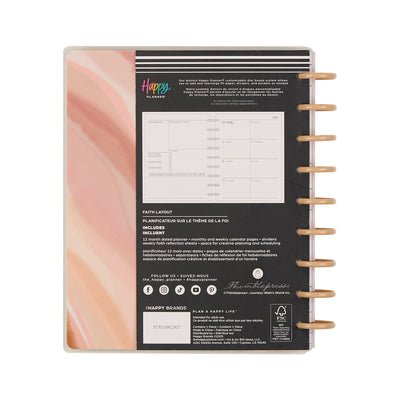 2045 Watercolor Grace Customizable Faith Planner - Classic Faith Layout - 12 Month