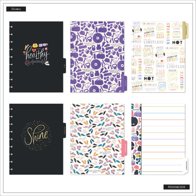 2043 Fitness Icons Customizable Fitness Planner - Classic Fitness Layout - 12 Months