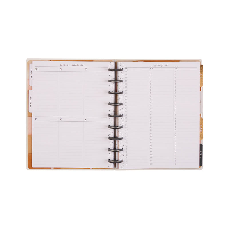 2039 Rustic Roots Customizable Meal Planner - Classic Meal Planning Layout - 12 Month