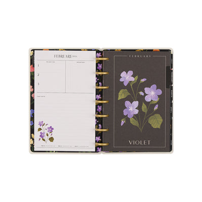 2037 Dark Garden Customizable Planner - Mini Dashboard Layout - 12 Months