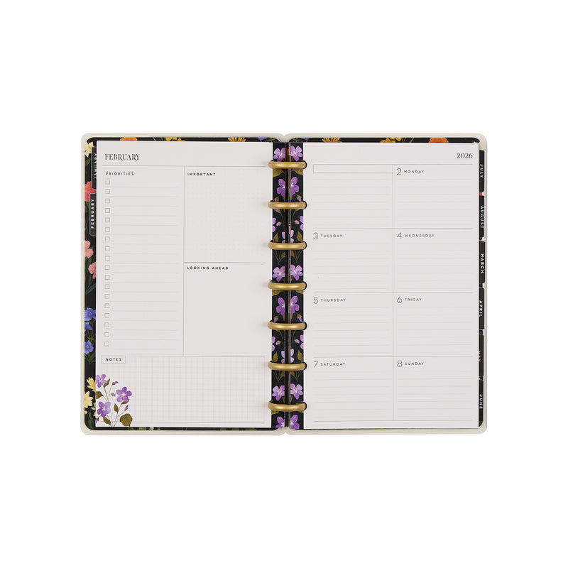 2039 Dark Garden Customizable Planner - Mini Dashboard Layout - 12 Months