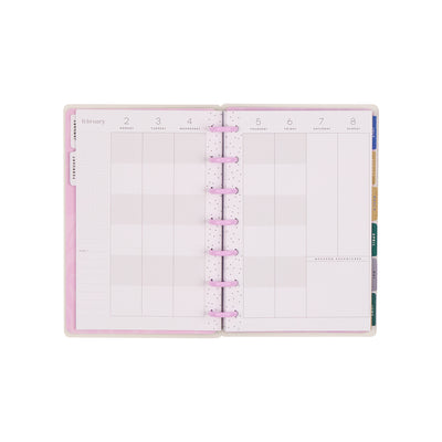 2038 Butterfly Botanics Customizable Planner - Mini Color Block Layout - 12 Months