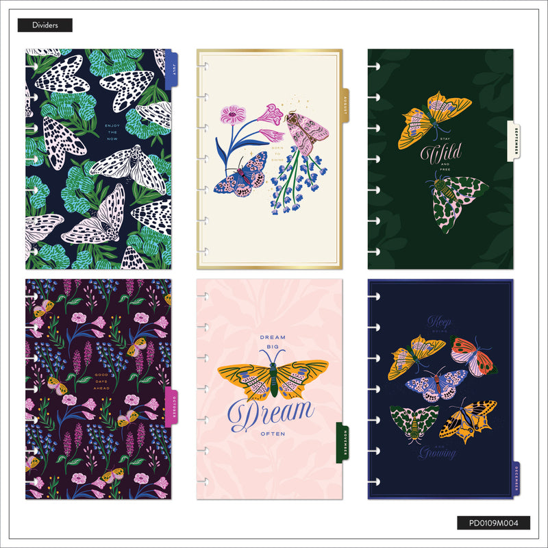 2040 Butterfly Botanics Customizable Planner - Mini Color Block Layout - 12 Months