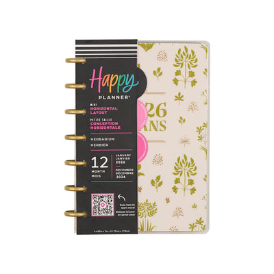 2041 Herbarium Customizable Planner - Mini Horizontal Layout - 12 Months