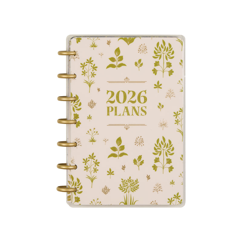 2026 Herbarium Customizable Planner - Mini Horizontal Layout - 12 Months
