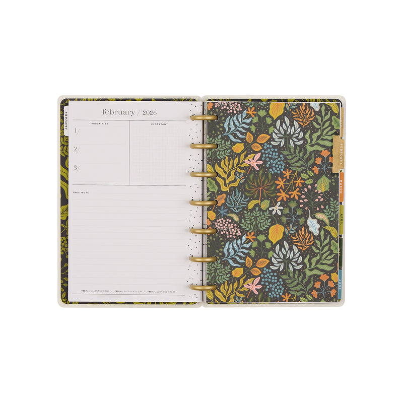 2035 Herbarium Customizable Planner - Mini Horizontal Layout - 12 Months