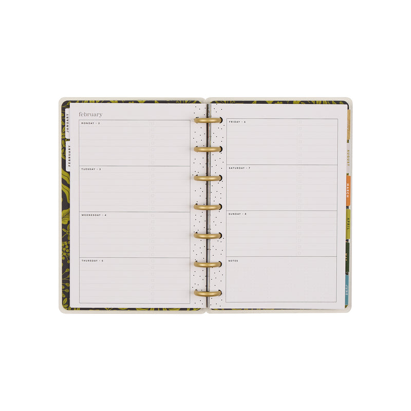 2037 Herbarium Customizable Planner - Mini Horizontal Layout - 12 Months