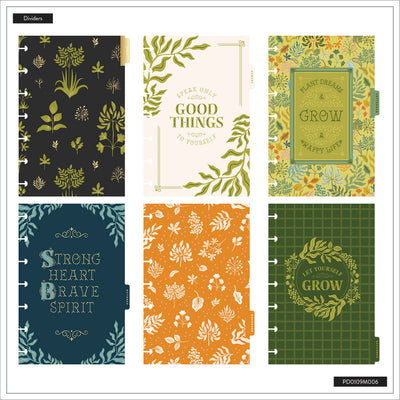 2039 Herbarium Customizable Planner - Mini Horizontal Layout - 12 Months