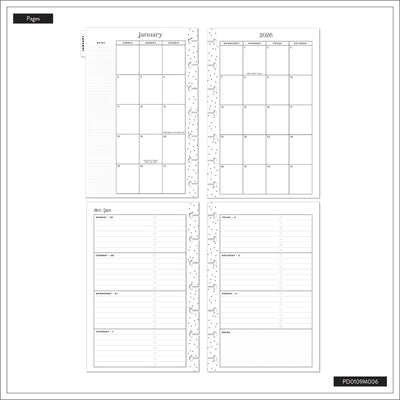 2040 Herbarium Customizable Planner - Mini Horizontal Layout - 12 Months