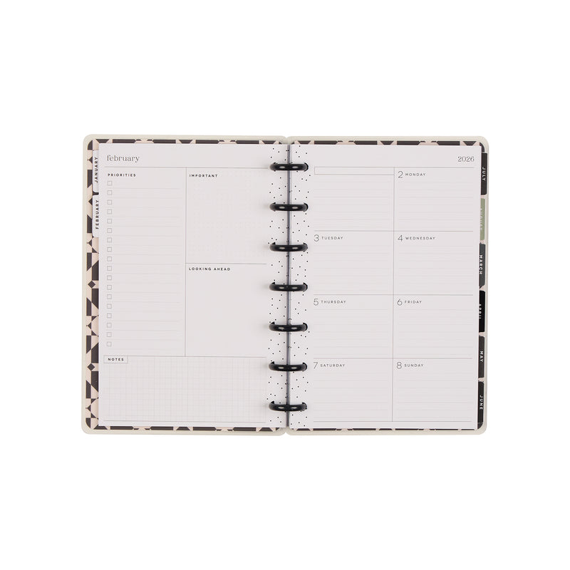 2040 Heritage Charm Customizable Planner - Mini Dashboard Layout - 12 Months