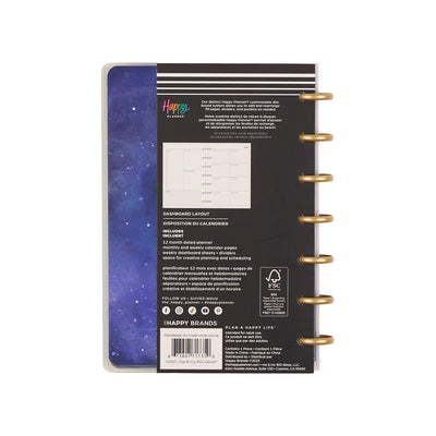 2045 Star Signs Customizable Planner - Mini Dashboard Layout - 12 Month