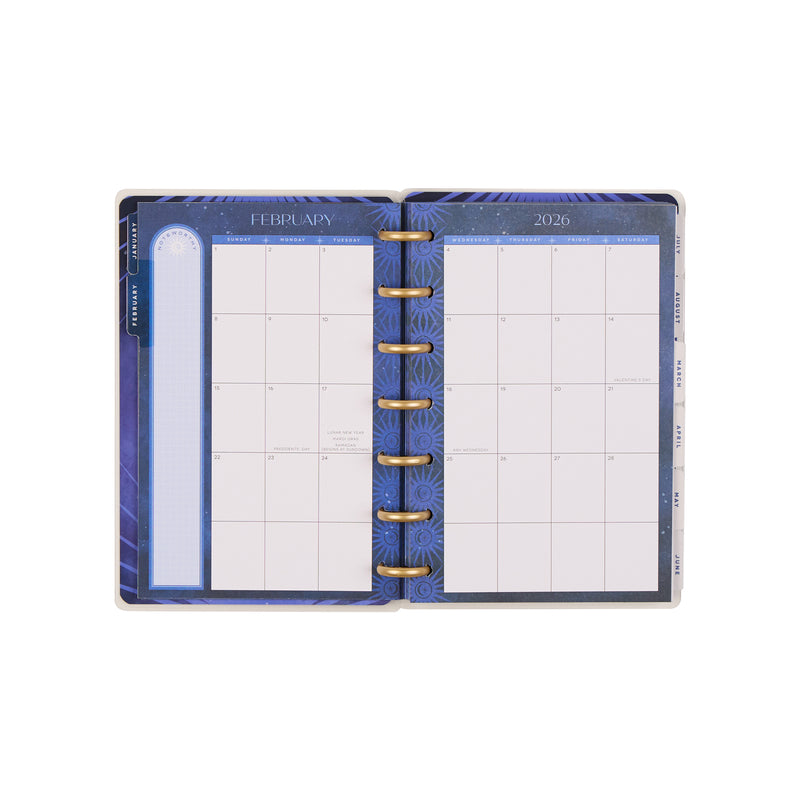 2038 Star Signs Customizable Planner - Mini Dashboard Layout - 12 Month