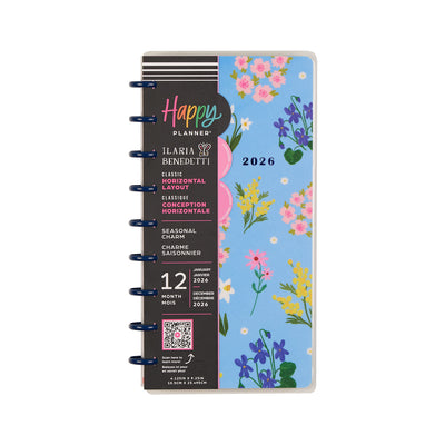 2041 Seasonal Charm Customizable Planner - Skinny Classic Horizontal Layout - 12 Month
