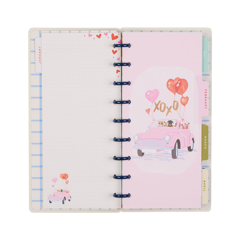2035 Seasonal Charm Customizable Planner - Skinny Classic Horizontal Layout - 12 Month