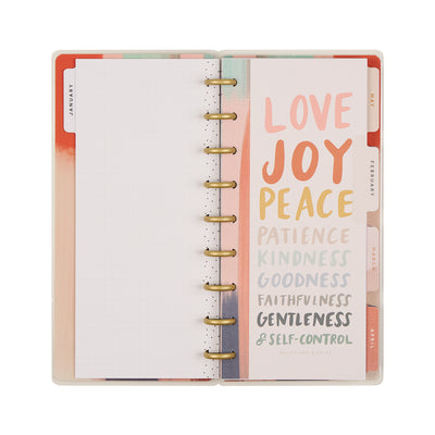 2037 Watercolor Grace Customizable Faith Planner - Skinny Classic Horizontal Layout - 12 Month