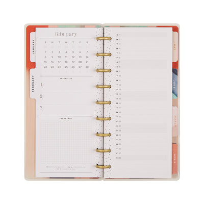 2038 Watercolor Grace Customizable Faith Planner - Skinny Classic Horizontal Layout - 12 Month