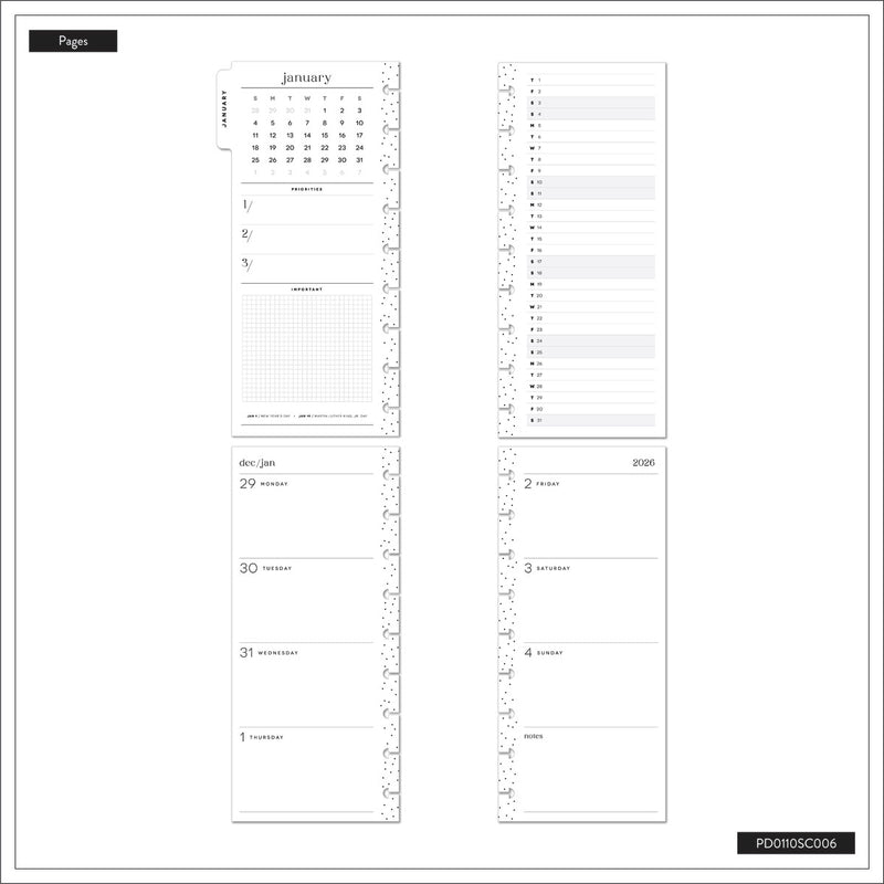 2042 Watercolor Grace Customizable Faith Planner - Skinny Classic Horizontal Layout - 12 Month