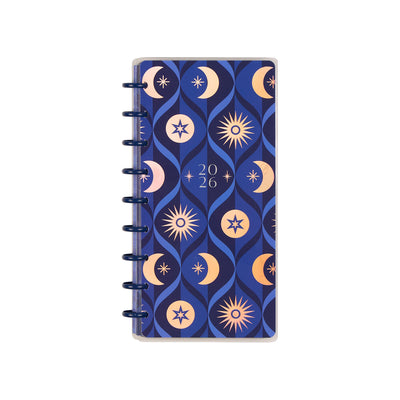 2026 Star Signs Customizable Planner - Skinny Classic Horizontal Layout - 12 Month