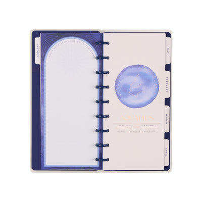 2039 Star Signs Customizable Planner - Skinny Classic Horizontal Layout - 12 Month