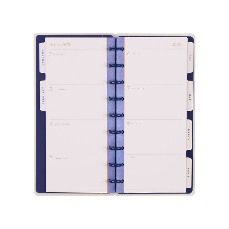 2041 Star Signs Customizable Planner - Skinny Classic Horizontal Layout - 12 Month